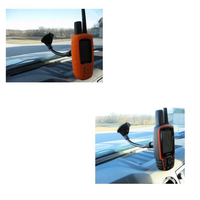 Support Ventouse Pour GPS GARMIN NUVI 2597 - Universel, Noir, Plastique (neuf)