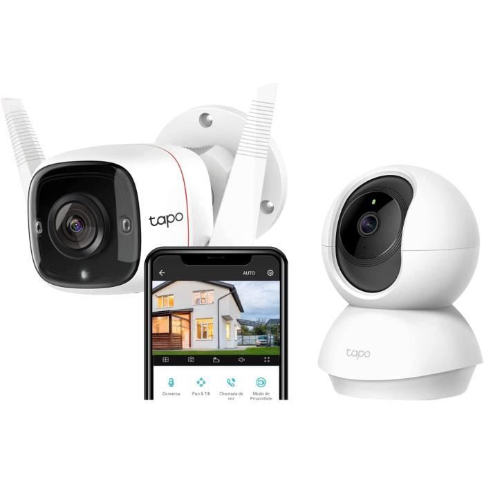 Tapo Caméra Surveillance WiFi Extérieur Caméra IP Haute résolution  3MP,étanche IP66 & Tapo Caméra Surveillance WiFi (Tapo C200[265] -  Cdiscount Bricolage