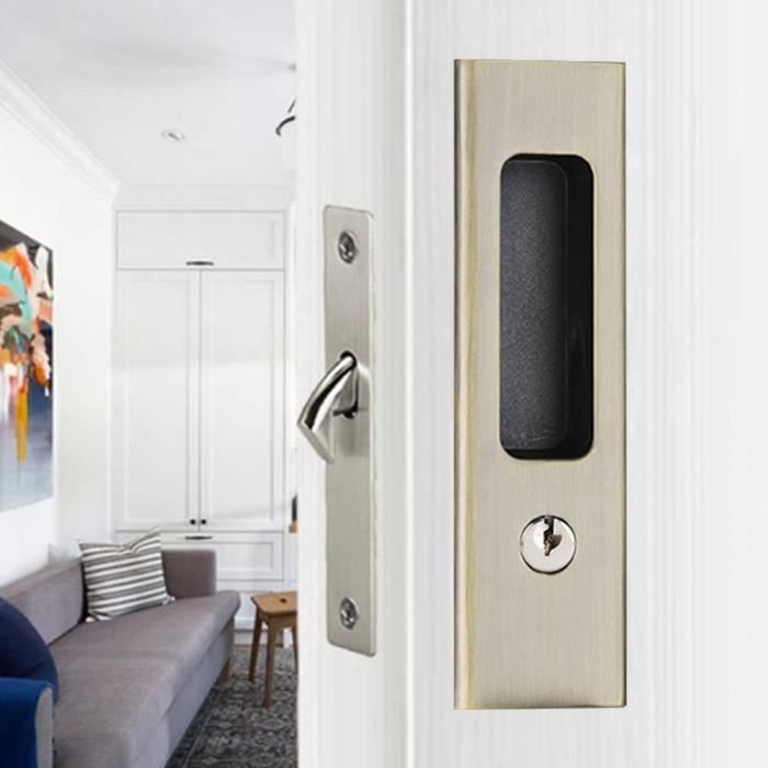 Poignée de porte coulissante | En applique ou à encastrer