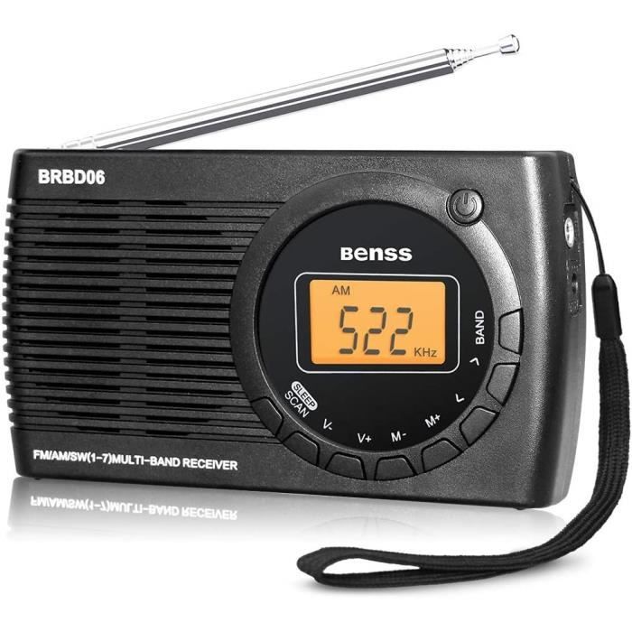 Fm Radio De Poche,Récepteur Fm Portable (Noir)[x99] - TV Son