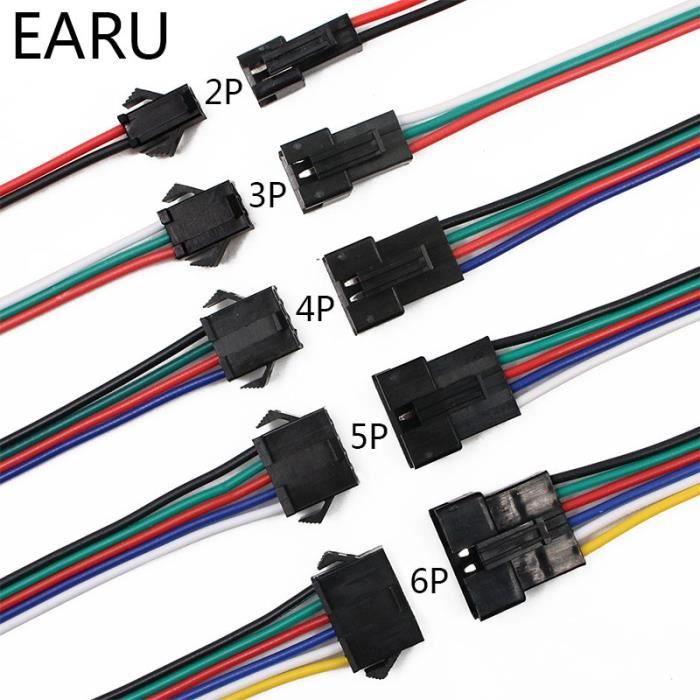 10 Paires Connecteurs MR30 Mâle/femelle Avec Gaine – Pour Batteries LiPo RC – Avion, Drone, Multicopter - 11