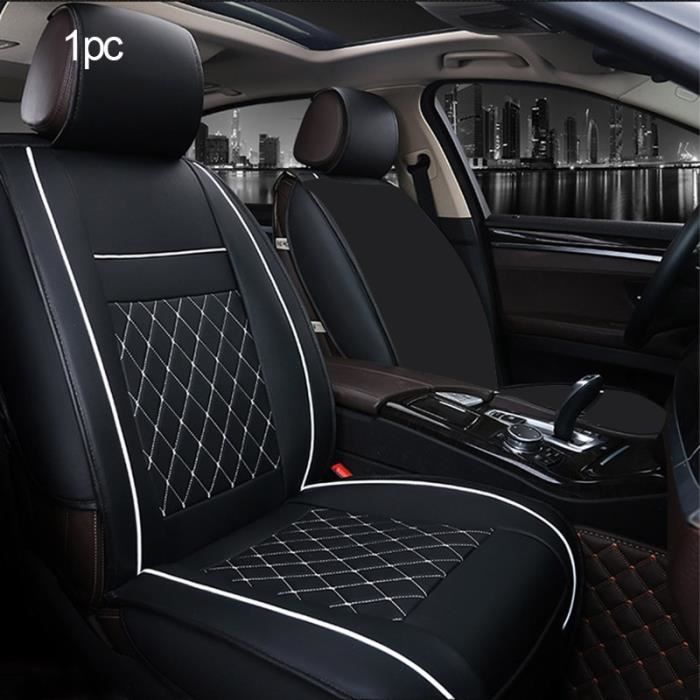 Vente housses de sièges auto en cuir artificiel (noir/blanc) en