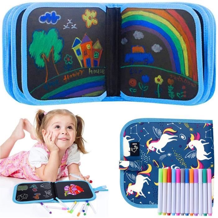 Livre de coloriage effaçable pour Enfants,Planche à Dessin