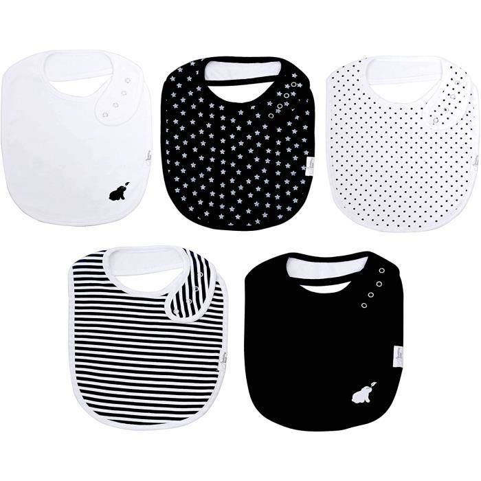 Lot Bavoir Bebe 5 Pcs Grand Bavoir Coton Bio Double En Tissu Eponge Ultra Absorbant 23cm X 27cm Bavoir Pression Reglable 287 Cdiscount Puericulture Eveil Bebe