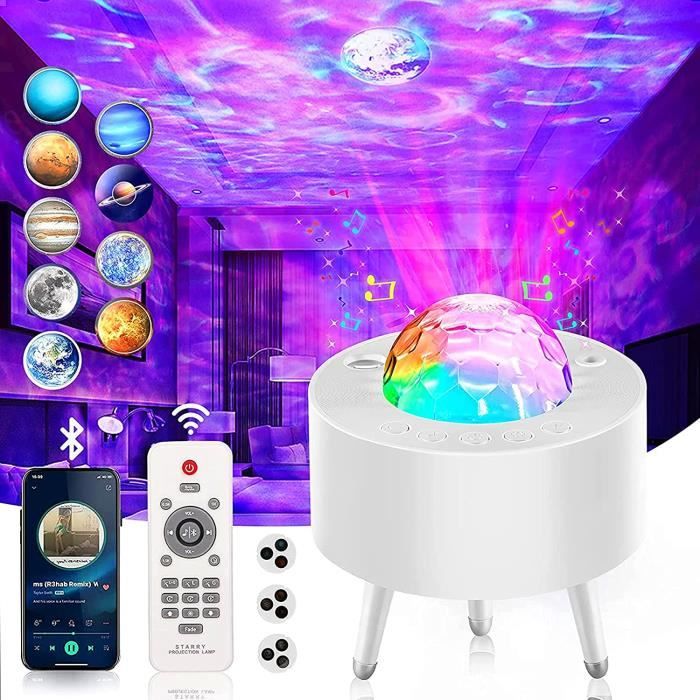 VEILLEUSE Projecteur Ciel Etoile, Skecten Lampe de projecteur Planet avec  télécommande, haut-parleur Bluetooth et fonction de s A258 - Cdiscount  Maison