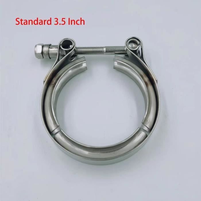 Lot De 2 Colliers De Fixation échappement Moto - Acier Inoxydable - Forme En Z - 84x18 Mm - 6