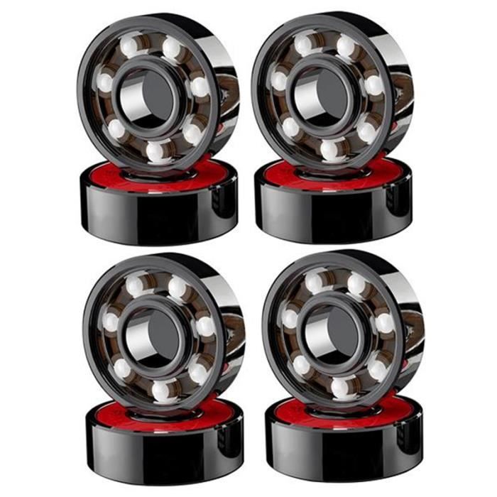 4 pièces. Roulettes pivotantes transparentes de 75 mm, roulettes pour