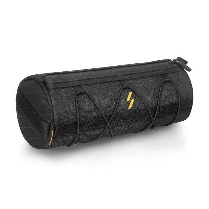 Sacoche De Guidon De Vélo Multifonction - Pliante, Avec Poche GPS - Sac Portable Pour Cadre (19x13.5x16 Cm)