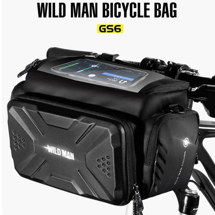 Sac de vélo étanche, pochette de guidon pour caméra, cadre avant de vélo, pièces de cyclisme portables anti