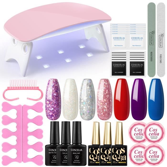 Set 3 Produits Pour Ongles Semi-permanents Modelones - Base Coat, Top Coat Et Builder Gel, 10ml, Non Toxique