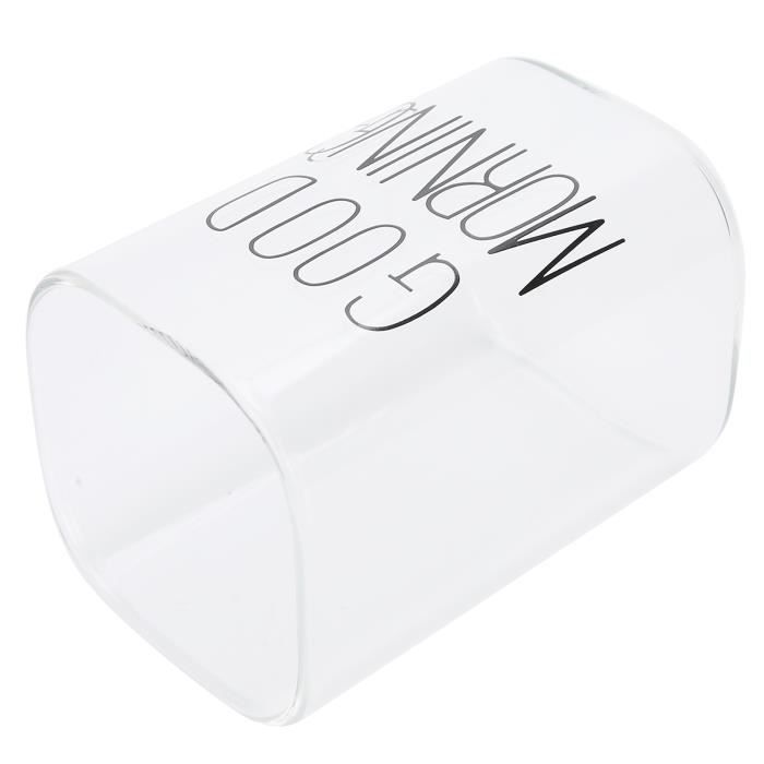 DOITOOL Récipient à Lait Verre Avec Poignée Tasse à Café Graduée Contenant Pratique Pour Lait Et Café Design Élégant Et