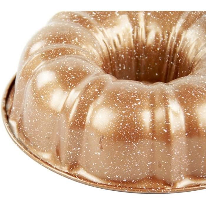Moule à Savarin Antiadhésif Copper Top - 24 Cm, Doré - Pour Gâteaux Cannelés