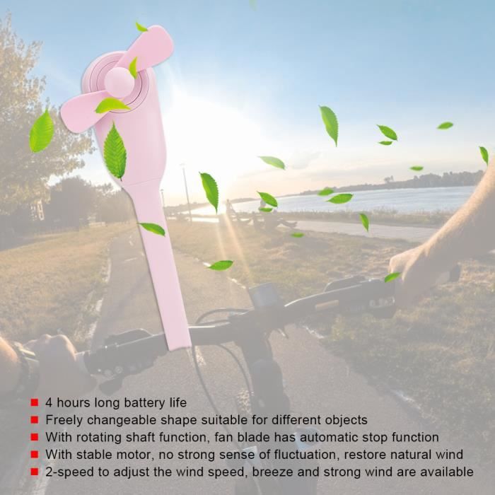 Ventilateurs USB,Petit Ventilateur,Mini Ventilateur USB,2 Pcs Flexible Power Bank Ventilateur,Ventilateur USB Portable,USB Petit Ventilateur,Portable Ventilateurs,Ventilateur Flexible(Blanc