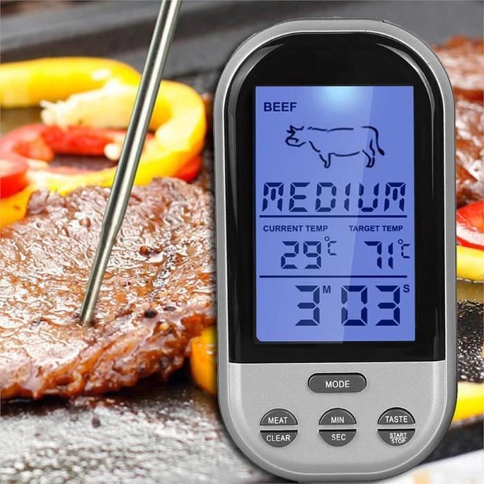 TS-BN52 Thermomètre Alimentaire sans Fil Numérique Grillé Lait