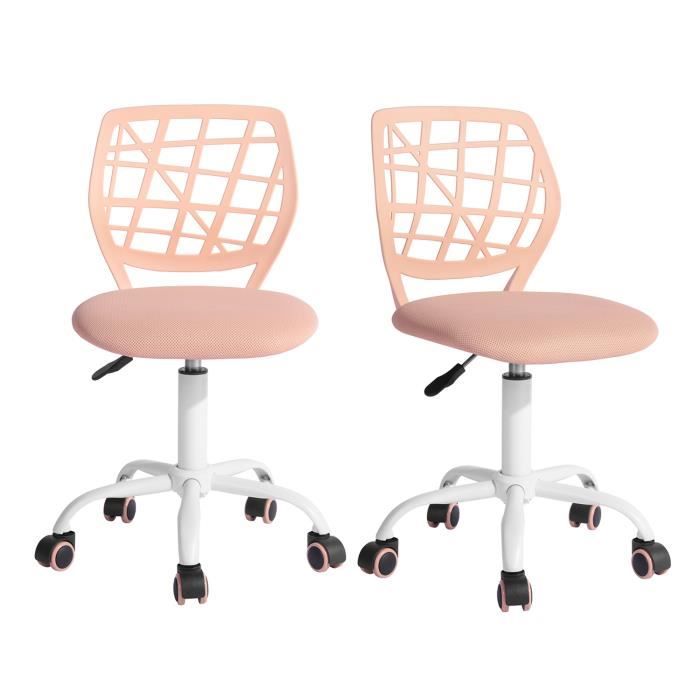 FurnitureR Chaise Ergonomique réglable en Hauteur pour Ordinateur de Bureau à Domicile, Bureau, Rose Morandi, Plastique, Vert foncé, 38 cm x 39 cm x 75-85 cm