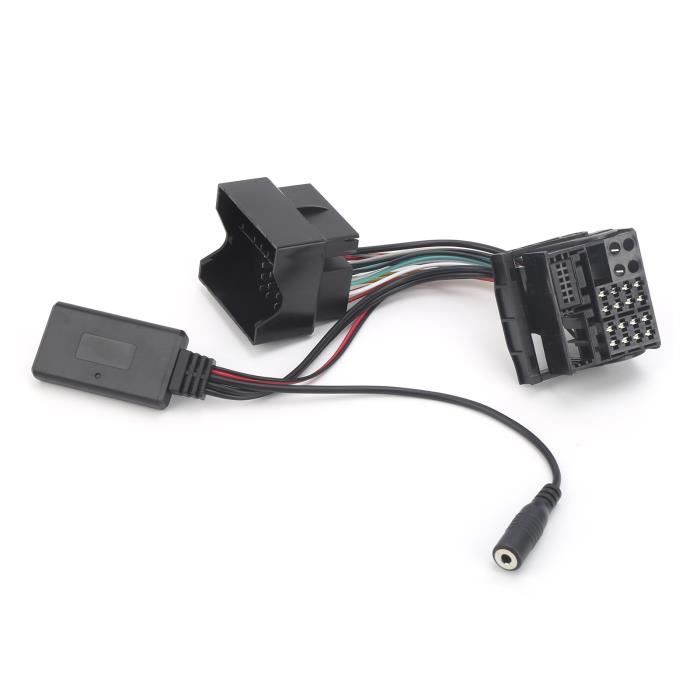 Bluetooth Handsfree Audio Radio Muziek Adapter AUX in Kabel Adapter Stekkerset met Microfoon Vervanging voor RNS 510/RCD 300 Auto Bluetooth AUX Module Draad 150 Cm/59 Inch Lengte