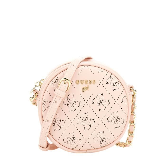 Mini sac à bandoulière cuir fille Guess - elegant pink - TU