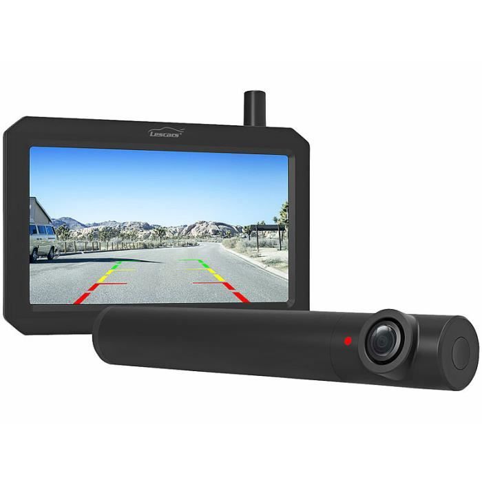 Caméra de recul sans fil solaire avec moniteur