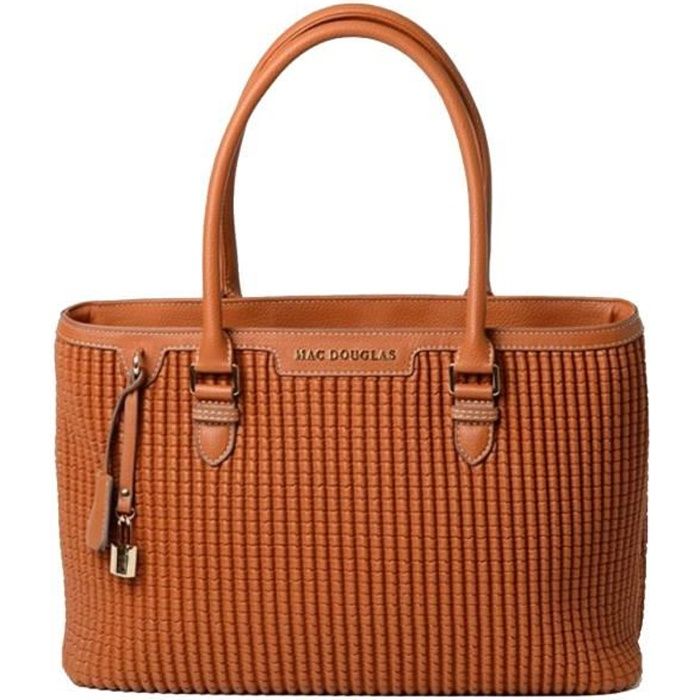 Sac porté épaule Mac Douglas Laurene Bryan ref_47070 MC91 Chatain 37.5*25*13 Marron