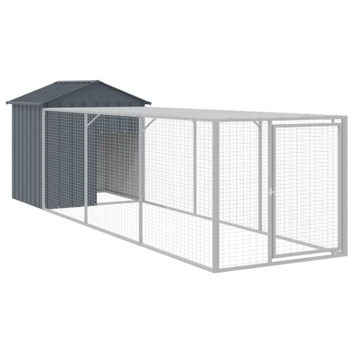 Meilleurs prix pour Poulailler - Mothinessto - YY08301 - Acier galvanisé - Couleur anthracite - 117x405x123 cm