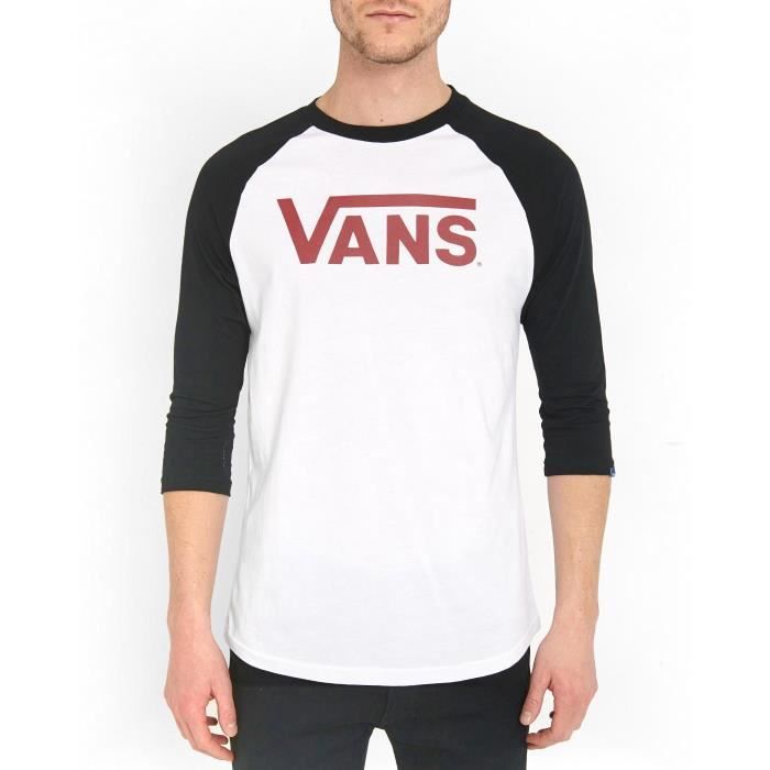 Tshirt Raglan Noir et Blanc pour homme