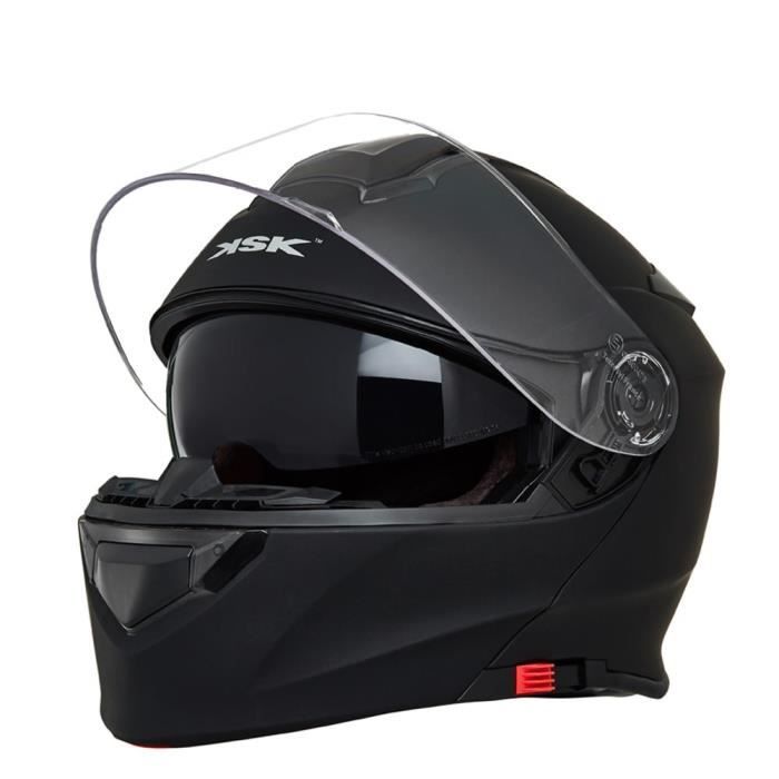 Casque Modulable KSK Sagacity - Homologué ECE R 22.06, 1.85 Kg - Écran Transparent, Visière Solaire, ABS - Pour Moto, Scooter, Jet