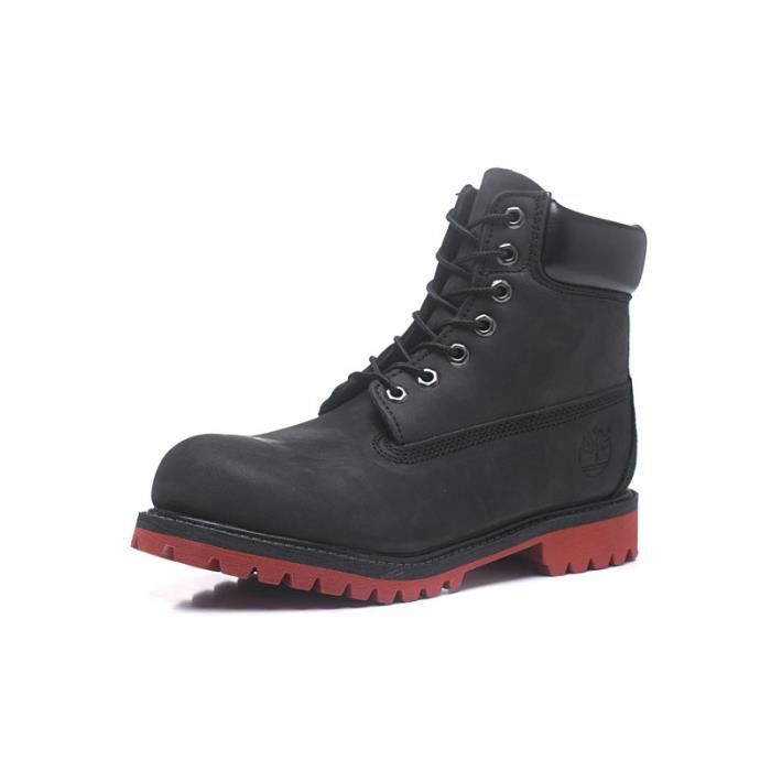 timberland rouge et noir