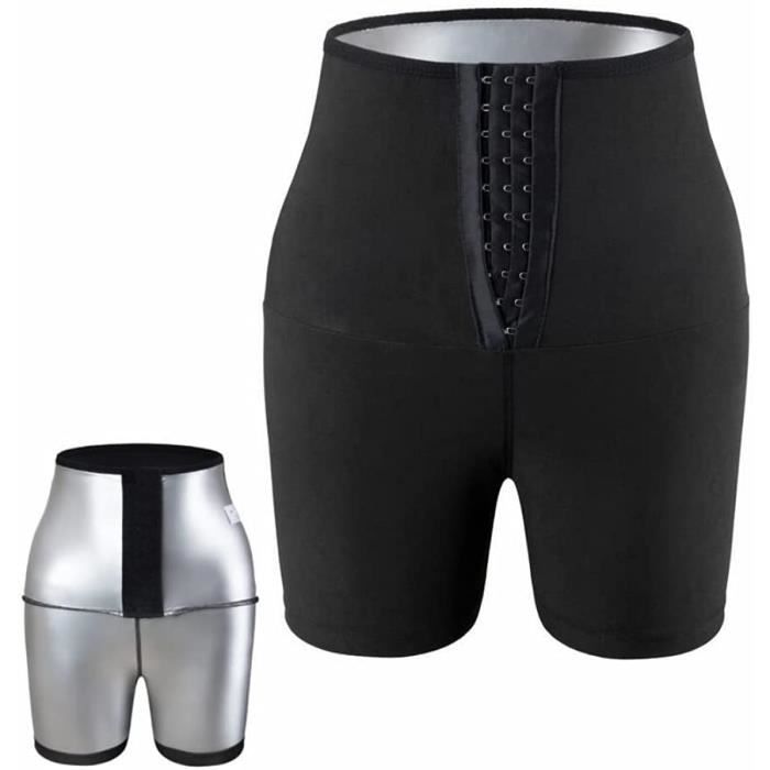 Short Sudation Femme Taille Haute Néoprène - Legging Amincissant Sport Yoga Fitness