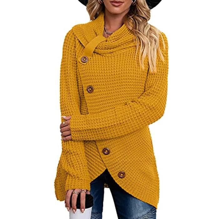 Generisch Cardigan Femme Couleur Unie Avec Patchwork Manches Chauve-souris Pull Ouvert Hoodie Viking Homme Femme Pull Femme Pull Femme Pull Couple Pull, Blanc., S