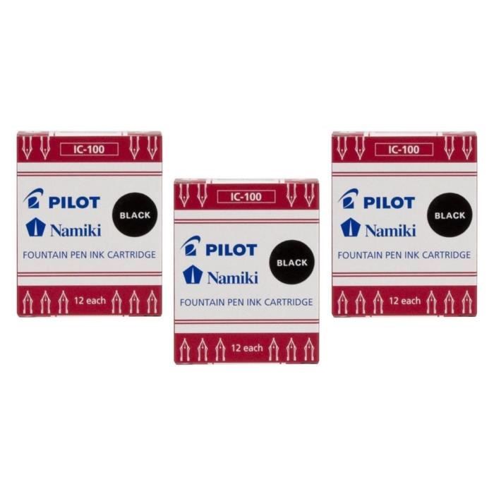 PILOT Set 3 Confezioni Cartucce Inchiostro Namiki IC-100 | Blu Notte | 12 Cartucce Per Penna Capless, Custom 74, Heritage 92 - 2