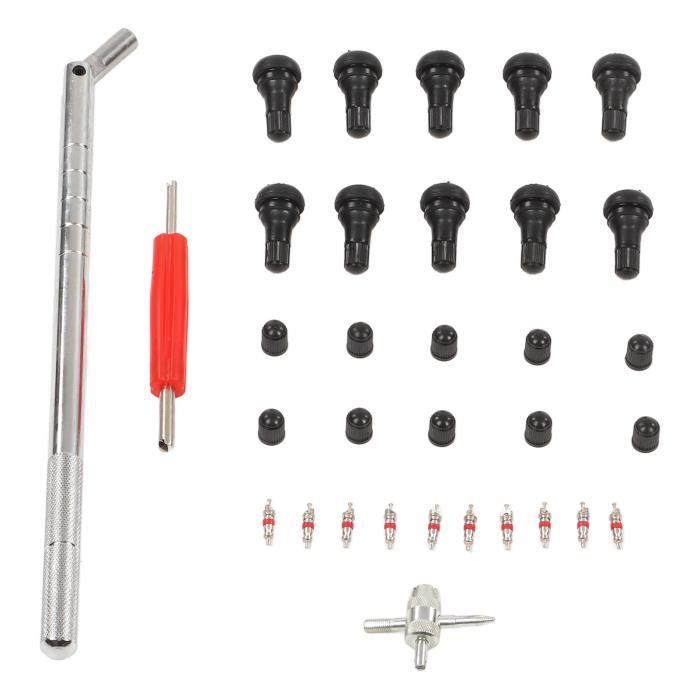 Kit De Réparation De Valve Sans Démontage Du Pneu - 5 Pièces - Pour Remplacer Une Valve Défectueuse Rapidement - Marque Française - 6