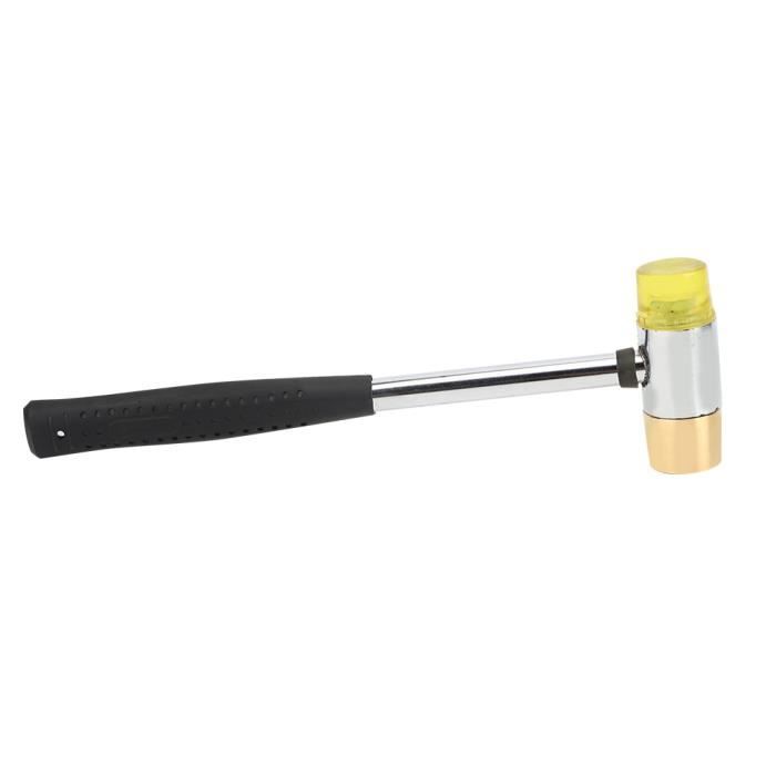 Marteau En Plastique Pour Guitare – Tête Laiton Et Tête Plastique UHMW – Outil Pour Poser Les Frettes Sur Guitare, Basse, Ukulélé - 13