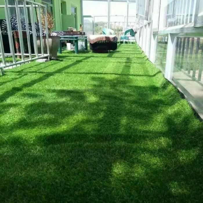 Qqmora décoration de pelouse Tapis de gazon artificiel tapis de formation tapis de gazon synthétique décoration jardin 1 * mère