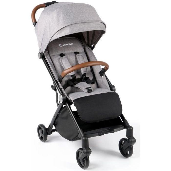 RENOLUX Poussette compacte Magik - Dès la naissance - Jusqu'à 15kg - Dossier inclinable - Pliage automatique - Griffin