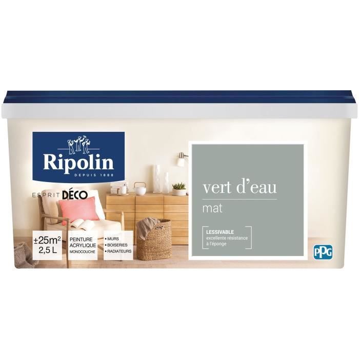 Rip Deco Toutes Pieces Mat 2 5l Vert Eau Cdiscount Bricolage Rip Deco Toutes Pieces Mat 2 5l Vert Eau Cdiscount Bricolage