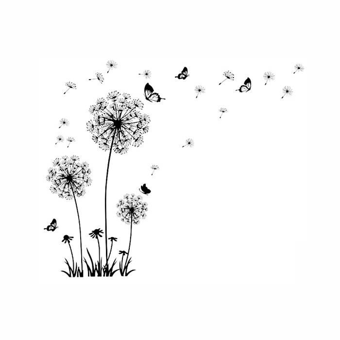 Sticker mural imperméable Sticker Pandelion Sticker mural amovible DIY