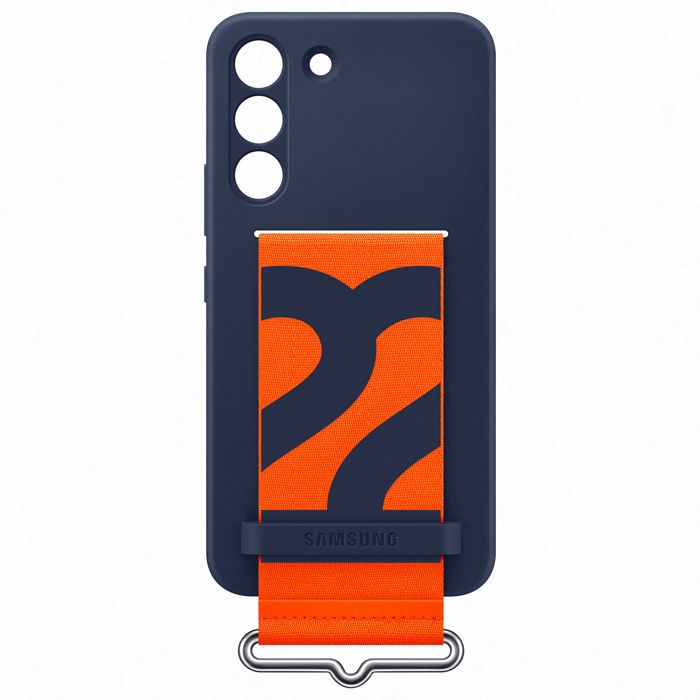 Coque Silicone avec lanière G S22 Bleu Marine