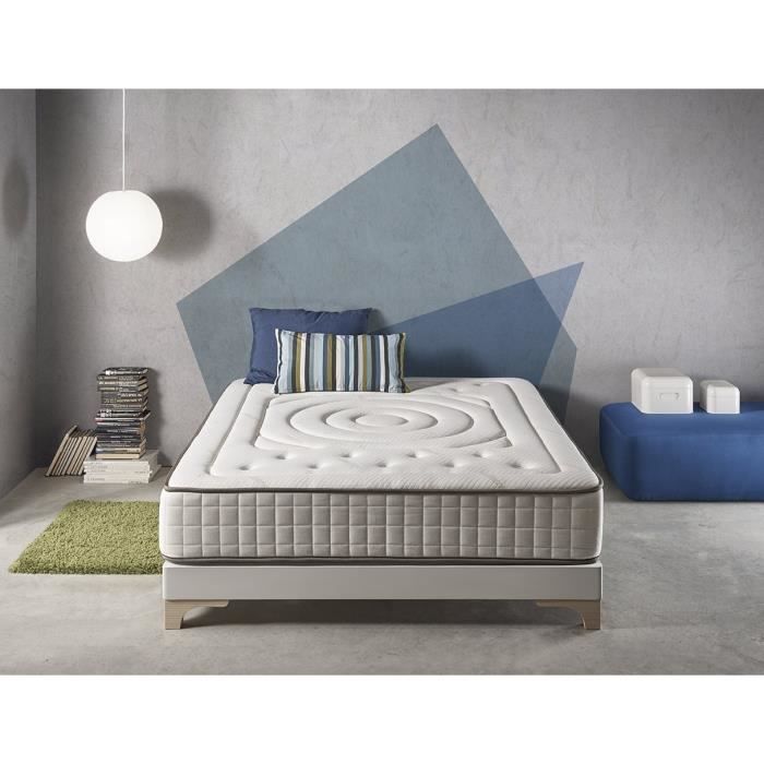 SIMPUR RELAX - Matelas 160x200 cm - IMPERIAL CACHEMIRE® - Mousse Mémoire de Forme - Épaisseur epaisseur 25 cm - Accueil moelleux -