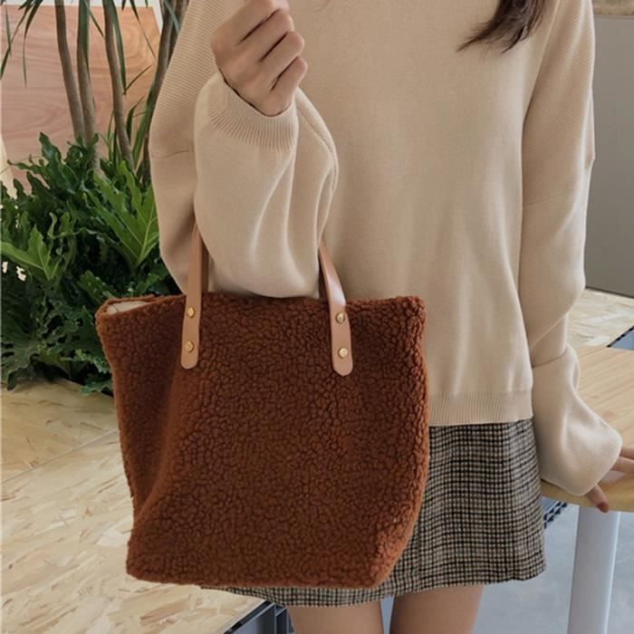 Sac à Main Femme FORRICA - Grand Sac Fourre-tout Vintage En PU - Bandoulière Détachable - Noir
