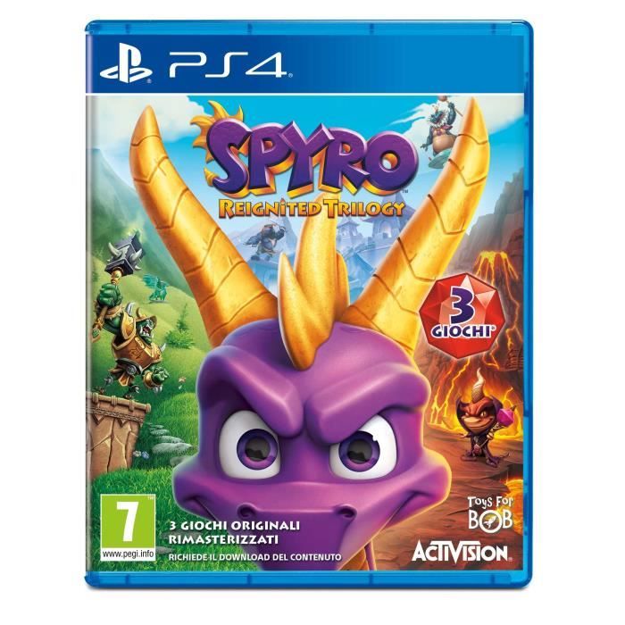 Jeu Vidéo - Sony - Spyro Reignited Trilogy - PS4 - Édition Standard - Pegi 7+ - 1 Joueur