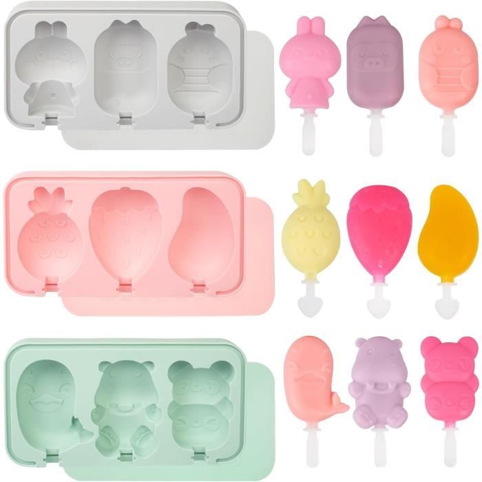 2 Pièces Moule A Glace Silicone, Réutilisable Moules à Glace Avec