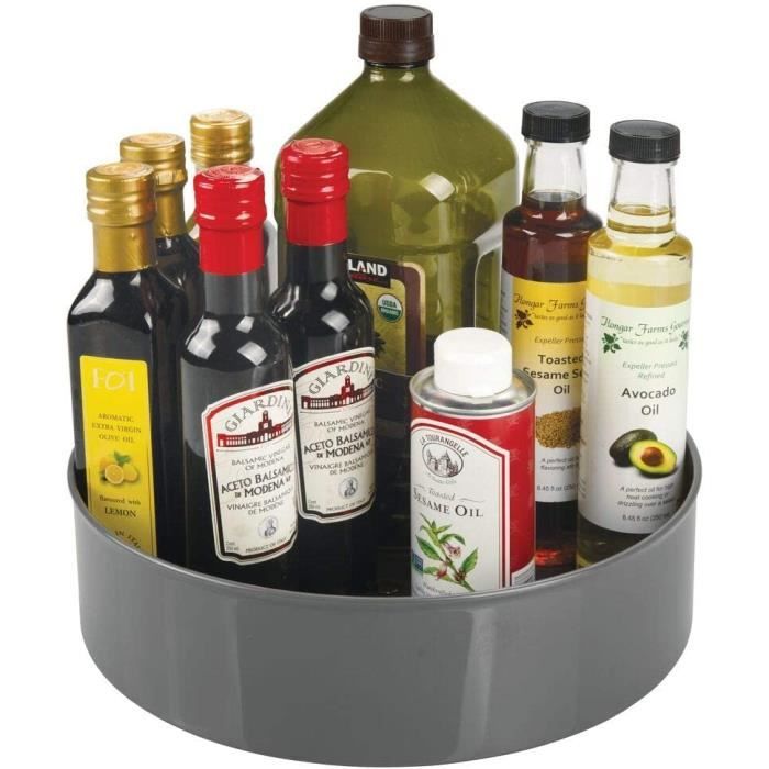 Plateau tournant pour épices, condiments, etc. rangement de cuisine