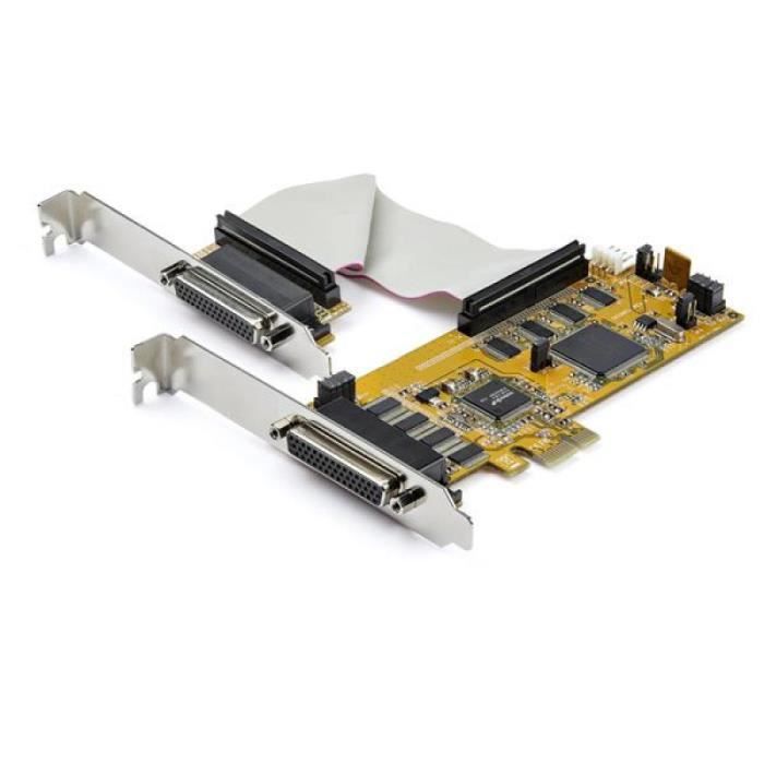 8-PORT PCI EXPRESS SERIAL CARD LOW PROFILE - RS-232 Noir