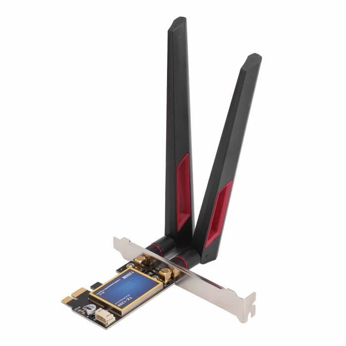 Tosuny 433bps Tarjeta de Red WLAN, Tarjeta WiFi PCI-E Banda Dual 2.4G