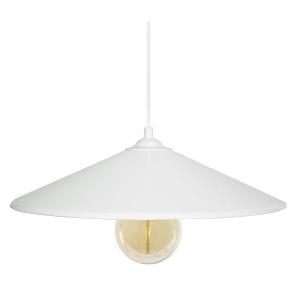 NUOBESTY Coniques Lampshade E27 En MéTal Blanc Abat-Jour