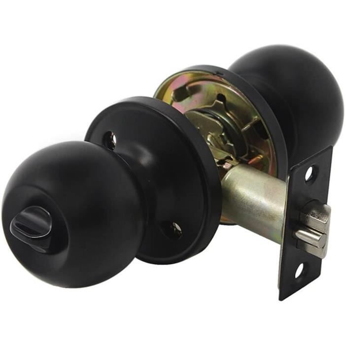 Poignée Cuvette Encastrée Ronde Noire Pour Porte Coulissante