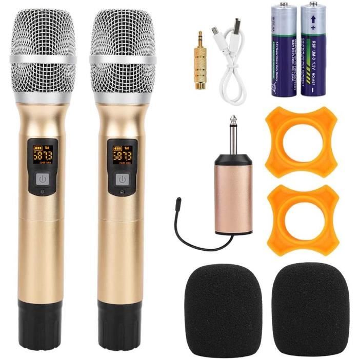 Lot de 2 faux microphones portables en plastique pour enfants-Équipement de karaoké pour fête d'anniversaire-Accessoire de costume - Jeux - Jouets Lot de 2 faux microphones portables en plastique pour enfants-Équipement de karaoké pour fête d'anniversaire-Accessoire de costume - Jeux - Jouets