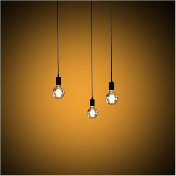 Lustre Araignée 3 Fils E27 – Suspension Industrielle Vintage – LED Sone FR