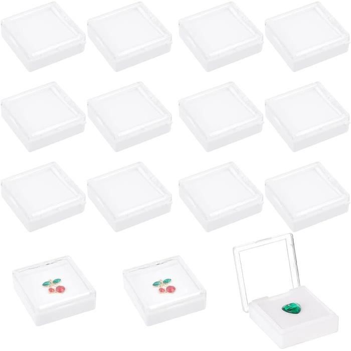 CHGCRAFT Lot De 20 Mini Boîtes Rondes En Plastique Avec Couvercles