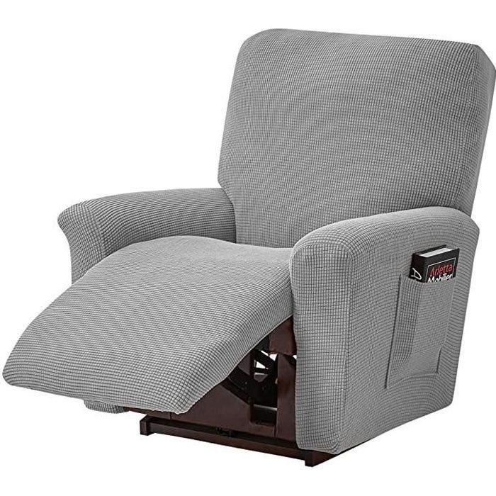 Housse Accoudoir Canapé Lot De 4 - Jacquard Beige, Extensible Antidérapant, Lavable - Protection Accoudoirs - 6